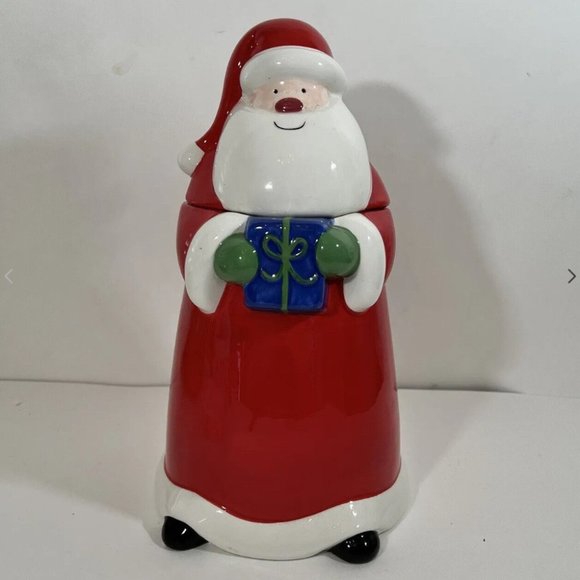 Santa cookie jar - vtg excellent 11" tall - Picture 5 of 6